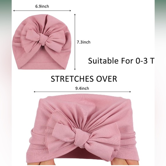 New 5pk baby/toddler turban hats - Picture 6 of 6